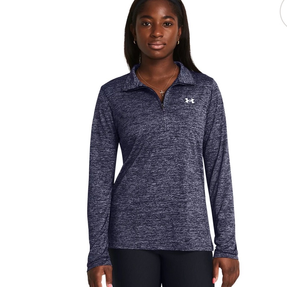 Women's Under Armour Tech™ Half-Zip Top small navy blue